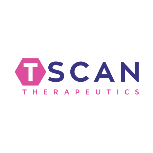 Pink and dark blue TScan Therapeutics logo