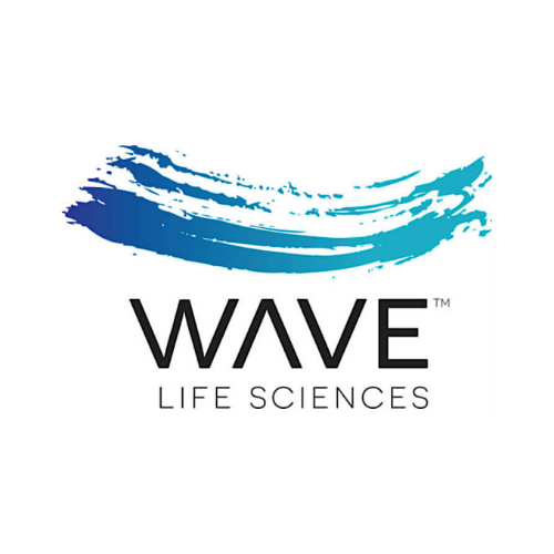 Blue and black WAVE Life Sciences logo